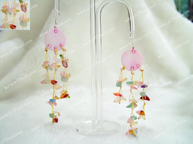 multi-stone earring 