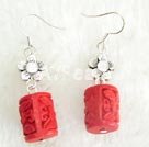 Wholesale earring-lacquer-carved earring