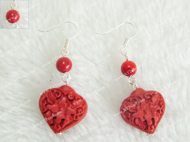 lacquer-carved earrings 