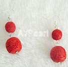 Wholesale lacquer-carved earring