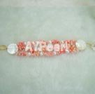 coral pearl bracelet