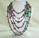 Wholesale Jewelry-coral and Turquoise necklace