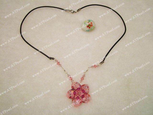 crystal flower necklace