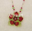 Wholesale Austrian Jewelry-crystal flower necklace