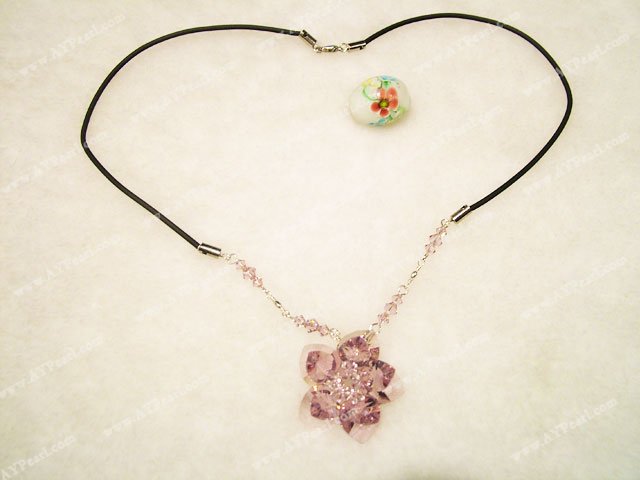 κρύσταλλο κολιέ Flower