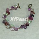 Rainbow fluorite bracelet