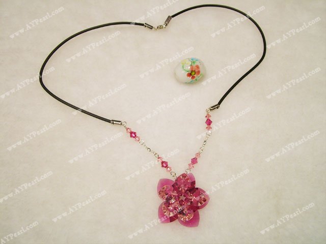 crystal flower necklace