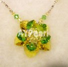 Wholesale crystal flower necklace
