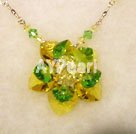 Wholesale Austrian Jewelry-crystal flower necklace