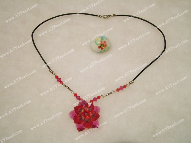 crystal flower necklace