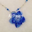 Wholesale crystal Flower necklace