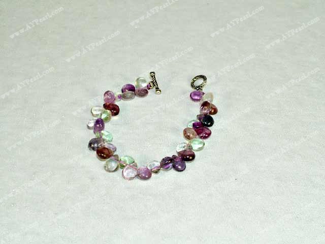 Rainbow fluorite bracelet