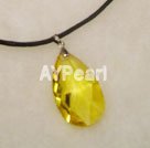 Wholesale crystal waterdrop pendant necklace