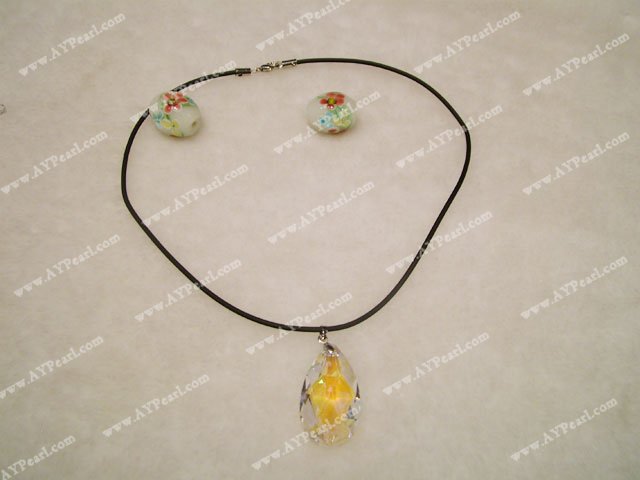 Collier de cristal waterdrop