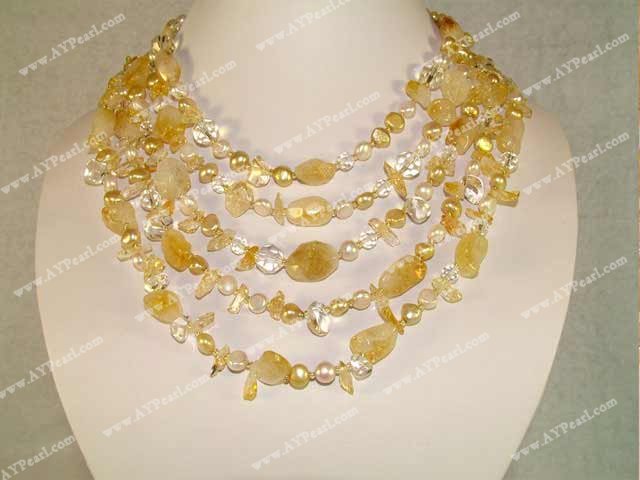 citrine necklace