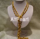 colored pearl necklace