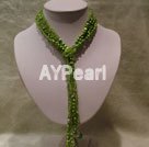 olivine collier de perles