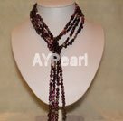 Wholesale pearl garnet necklace