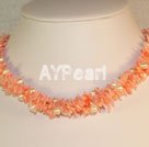 coral pearl necklace