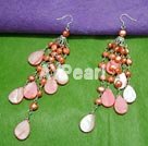 Wholesale pearl shell earrings