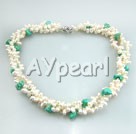 Wholesale pearl Turquoise necklace