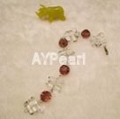 Gemstone jewelry-purple quartzs white crystal