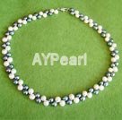 black and white pearl necklace