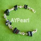 purple goldstone chips bracelet