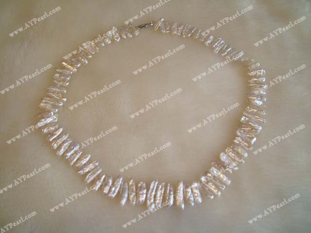 white biwa pearls necklace