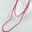 purple pearls sponge corals necklace lila Perlen Schwamm Korallen Halskette