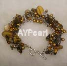 pearl tiger eyes bracelet