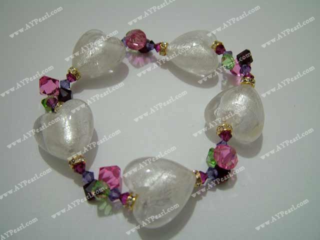  crystal coloured glaze bracelet