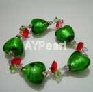 Wholesale Austrian Jewelry-crystal and coloured glaze bracelet