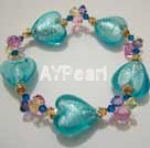 Wholesale Austrian Jewelry-crystal and coloured glaze bracelet