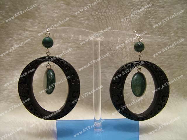Wholesale Other Jewelry-black cinnaba earring