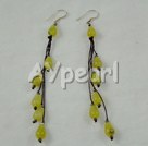 Wholesale Gemstone Earrings-olive jade earrings