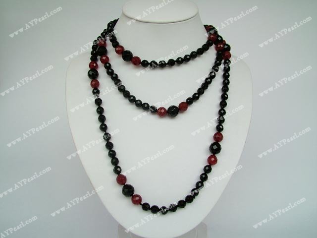 facetted agate necklace
