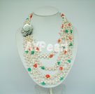 Pearl Turquoise Coral Necklace