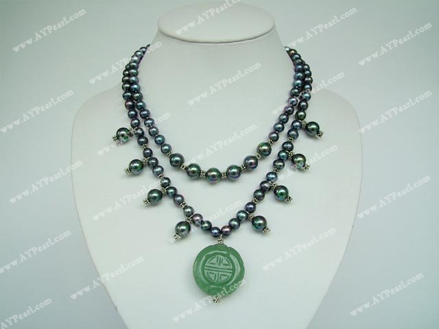 pearl jade necklace