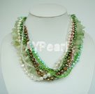 pearl new jade crystal necklace