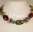 carnelian shell necklace