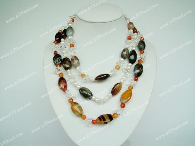 agate crystal necklace