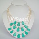 Wholesale pearl turquoise necklace