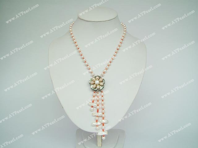 pearl coral necklace