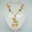 Wholesale pearl citrine necklace