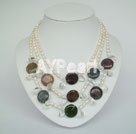 Wholesale pearl agate necklace