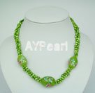 Wholesale pearl colored glaze necklace