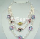 pearl colored glaze necklace