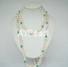 Turquoise pearl necklace