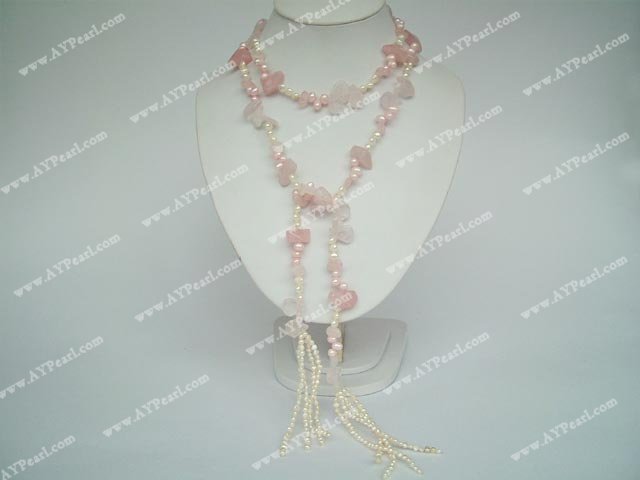 rose quartz necklace